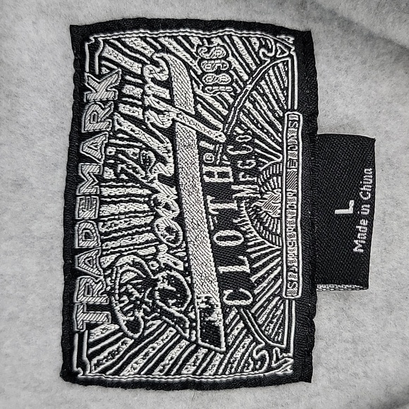 Brooklyn Cloth Gray w/ Orange Graphic Hoodie Christian Religious L - Picture 6 of 14